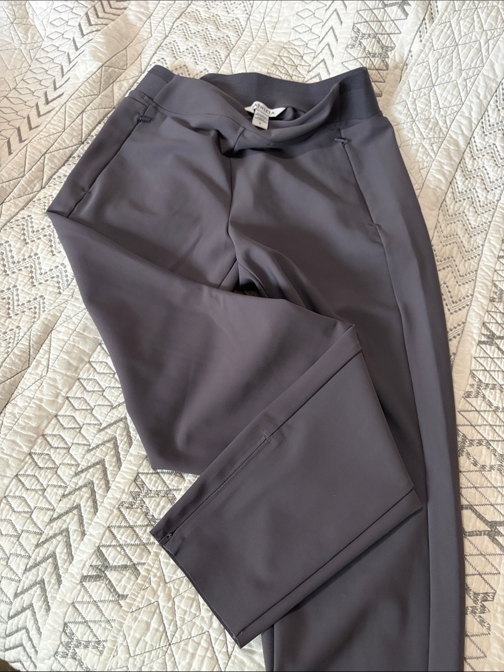 Athleta Taupe-Lavender High-Waist Legging